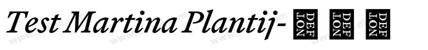 Test Martina Plantij字体转换